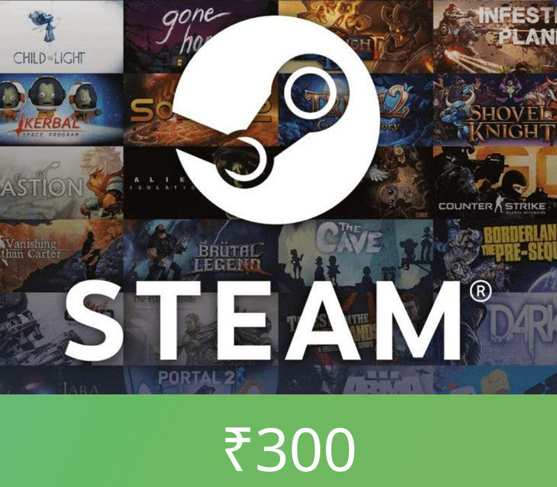 Steam Wallet Card ₹300 INR Activation Code