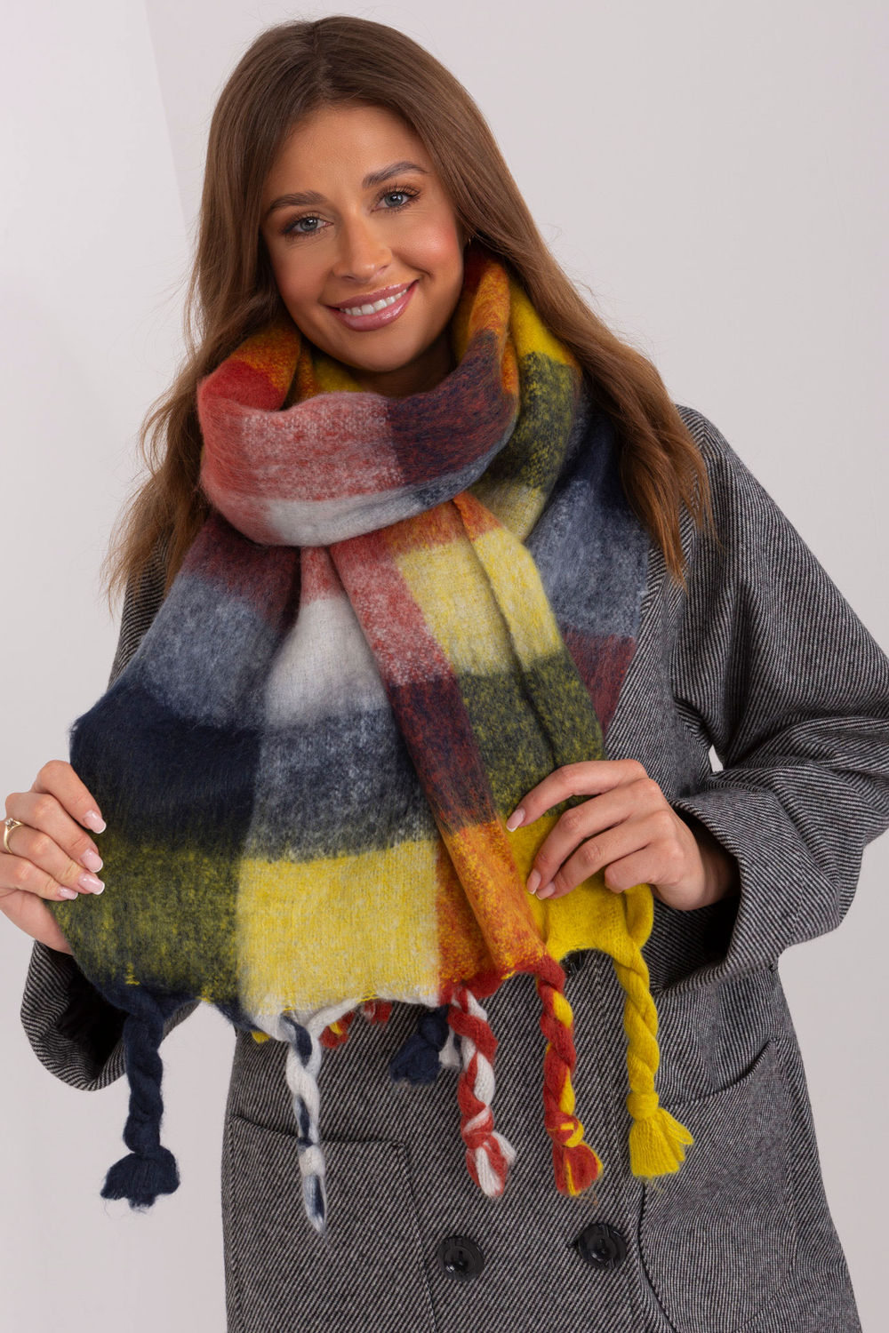 Châle femme AT — jaune