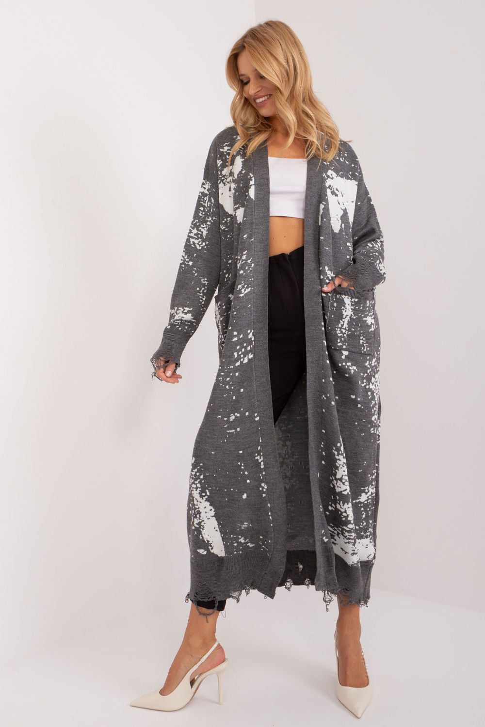 Cardigan femme Badu — gris