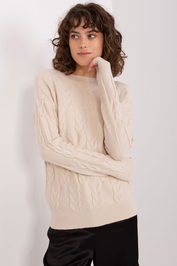 Pull femme AT Chandail Chandail — beige