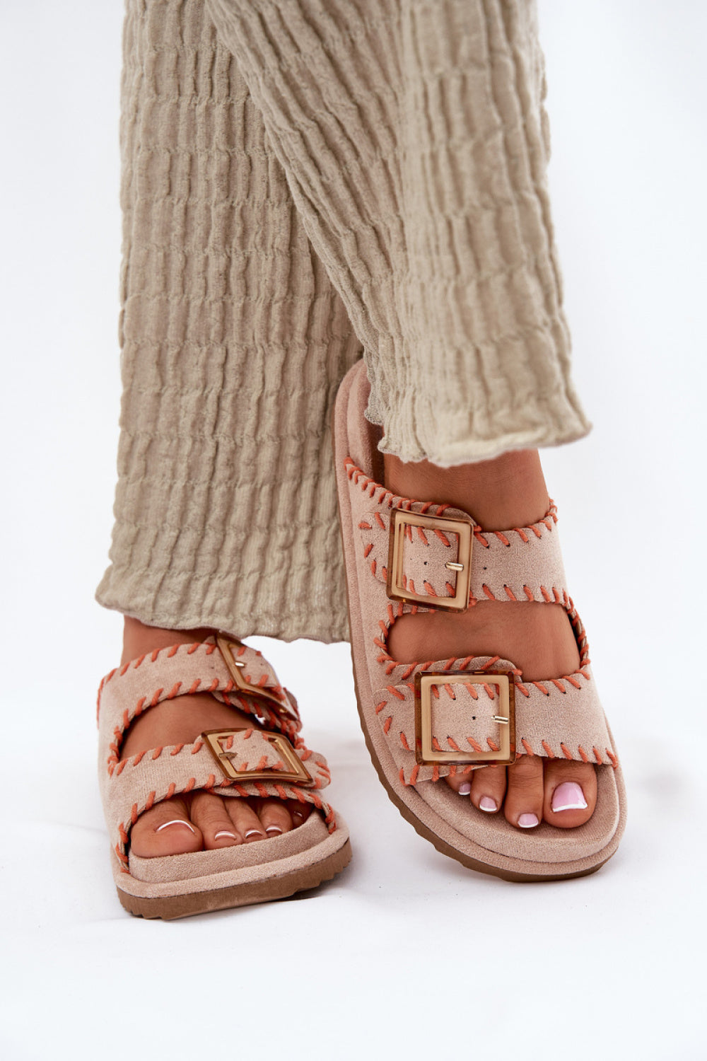 Sandales femme Step in style Clacquettes Clacquettes — beige