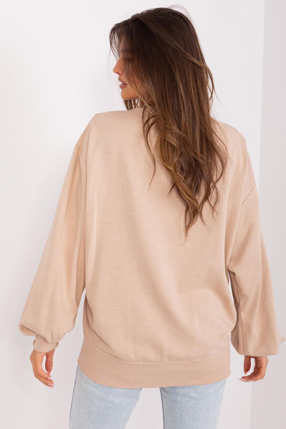 T-shirt femme Ex Moda Sweatshirt Sweatshirt — beige