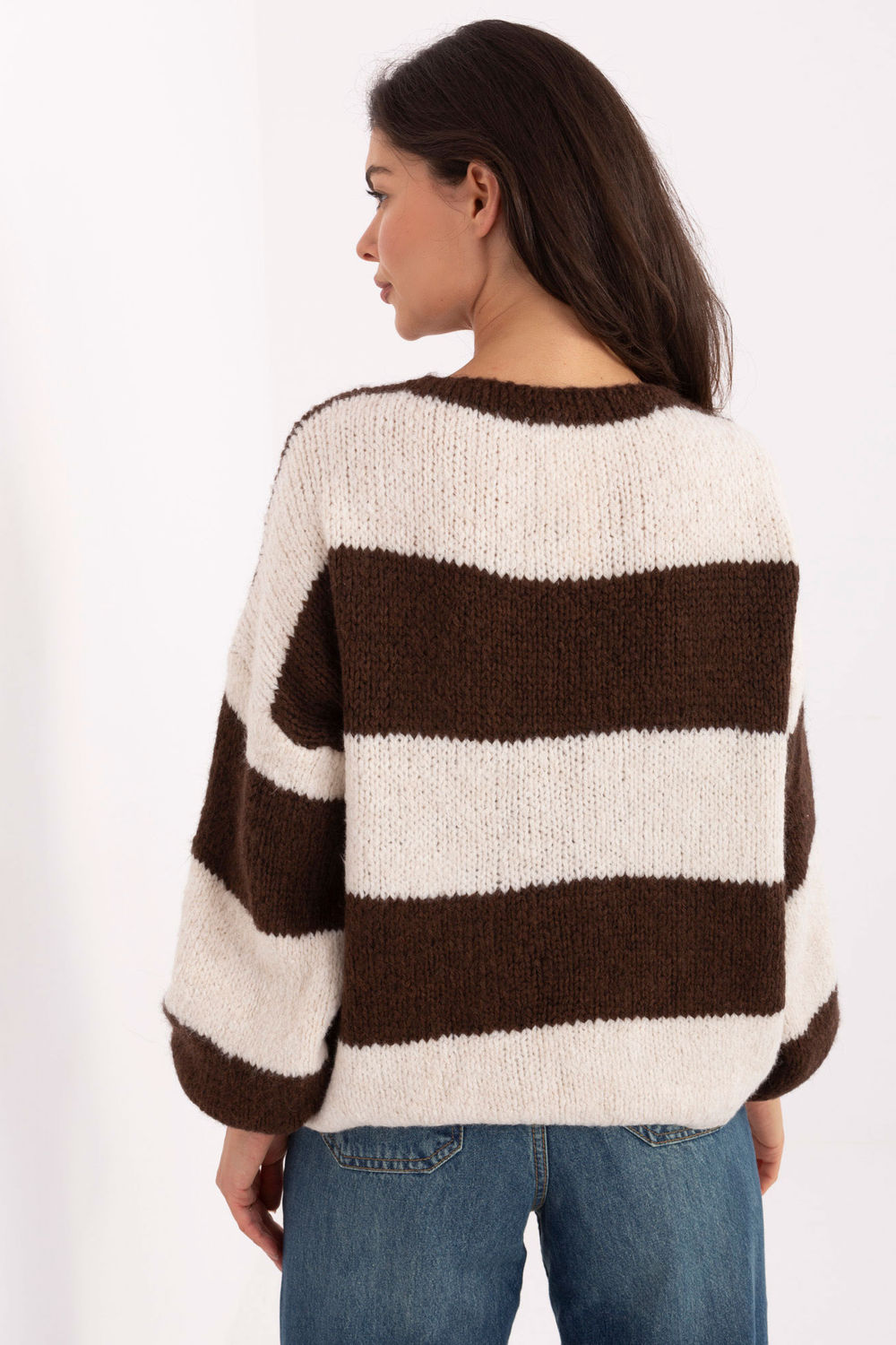 Cardigan femme Rue Paris — brun