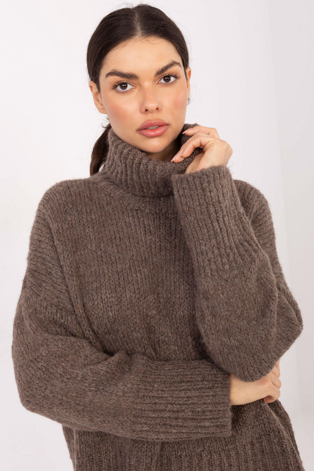 Pull femme Factory Price Col Roulé Col — beige