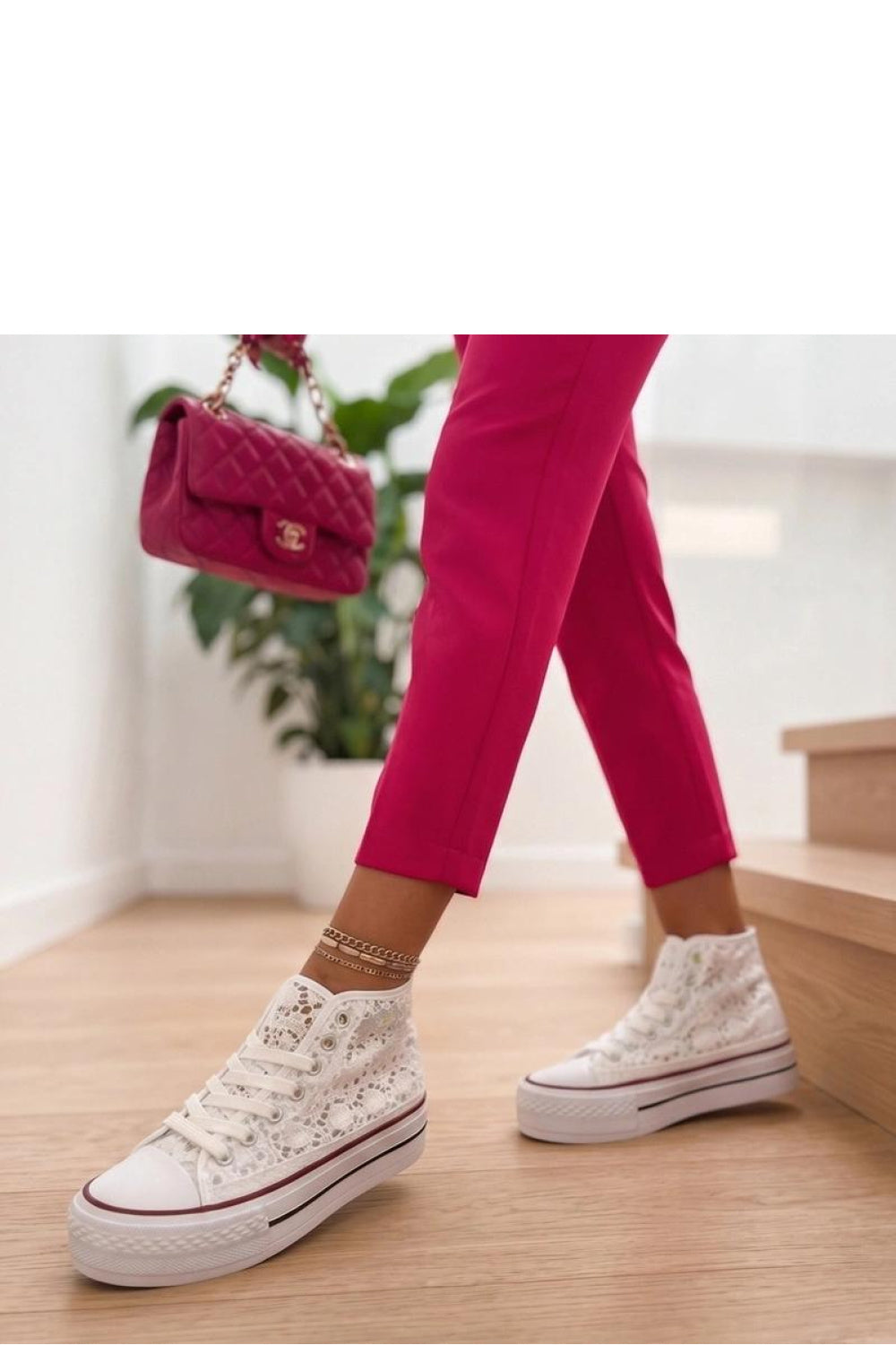 Baskets femme Solea À Plateforme À — blanc