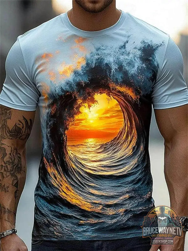 🧠 T-shirt Illusion d'Optique 3D – Art Visuel et Style Harajuku - Legeekshop