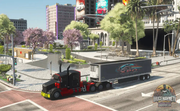 🚛 GothamDev Pack Truck FiveM - Camion Débadgé + Sons Imports + 10 Remorques + Script Gestion Remorque Plateau Voiture TR2 🎮 - Legeekshop