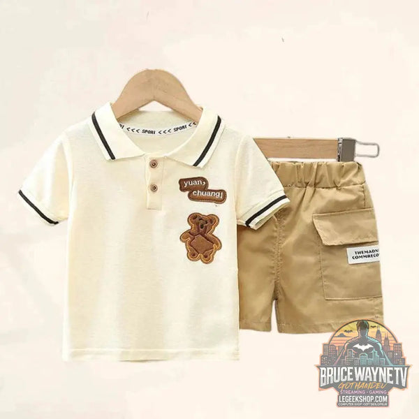 Ensemble de vêtements d'été pour bébé garçon, t-shirt et short, tenue de dessin animé mignon, t-shirt et pantalon pour tout-petits | Wayne Outfitters - Legeekshop