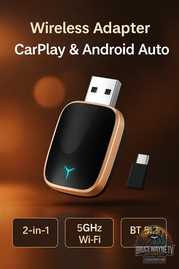 🚗 Adaptateur Auto CarPlay & Android Auto Sans Fil | Plug & Play 🔄 - Legeekshop