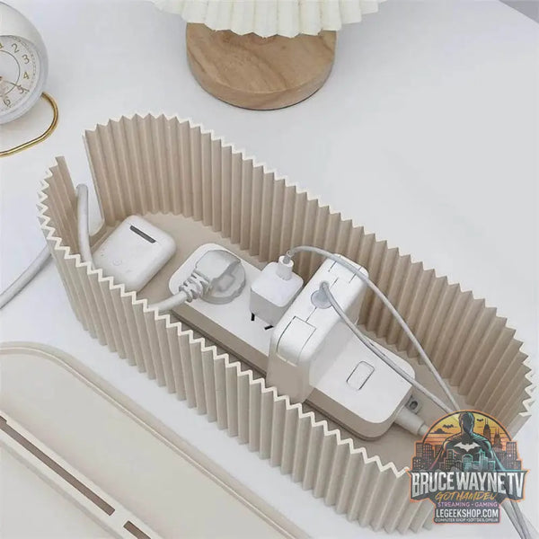 🔌 Boîte de Rangement Câbles & Prises – Design Nordique | Organisateur de Bureau et Maison - Legeekshop