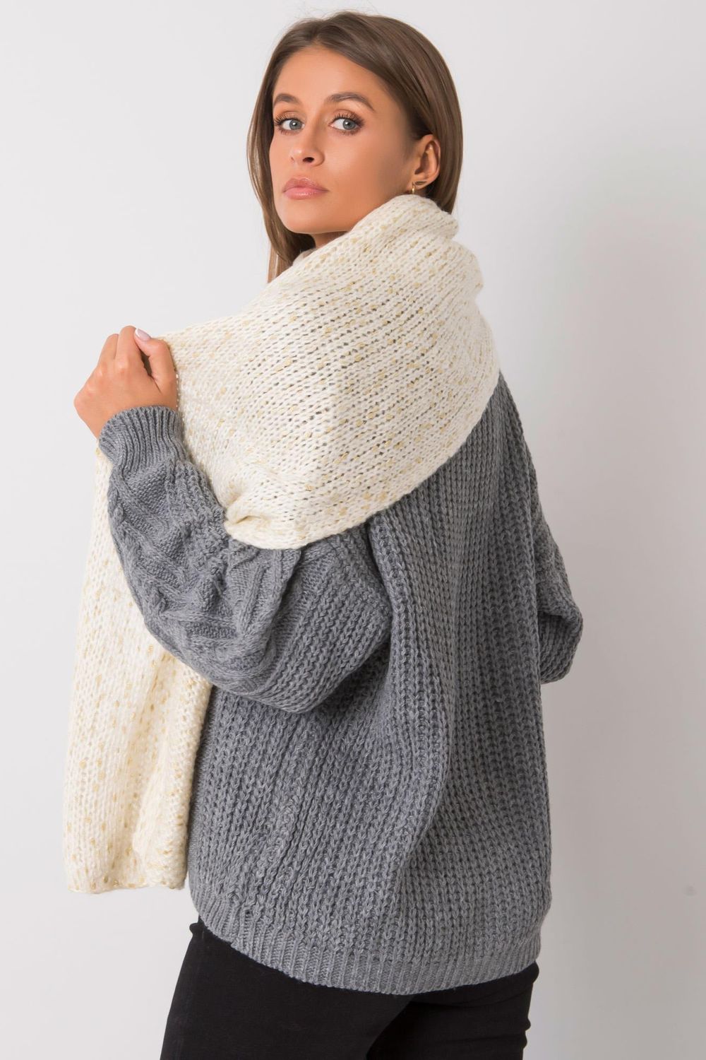 Châle femme AT — beige