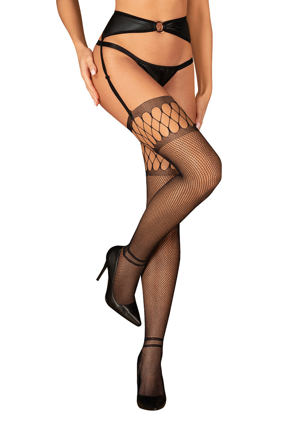 Bas femme Obsessive — noir