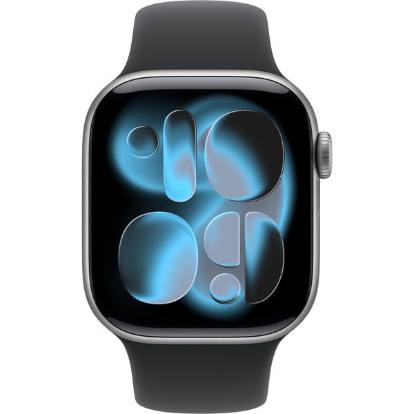 Apple Watch gris, Aluminium, 42 mm, bracelet sport noir M/L - Apple