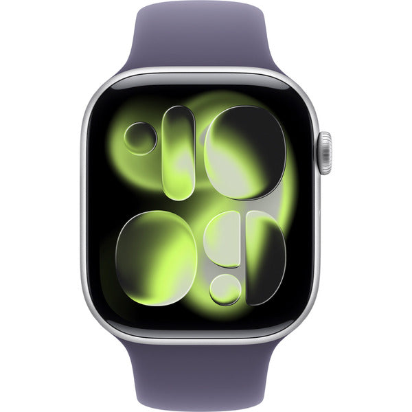 Apple Watch argent, Aluminium, 46 mm, bracelet sport nebelviolett M/L, Cellular - Apple