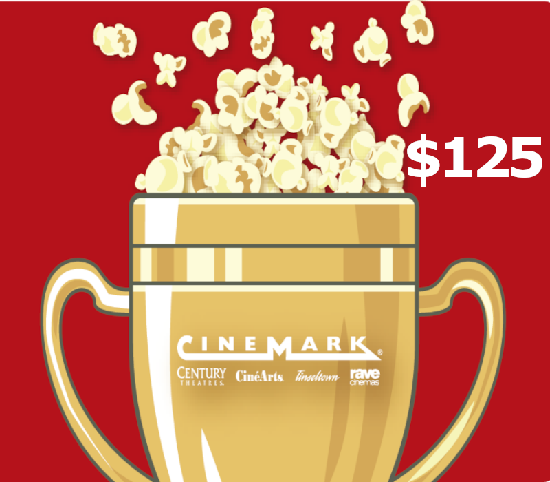 Cinemark Theatres $125 Gift Card