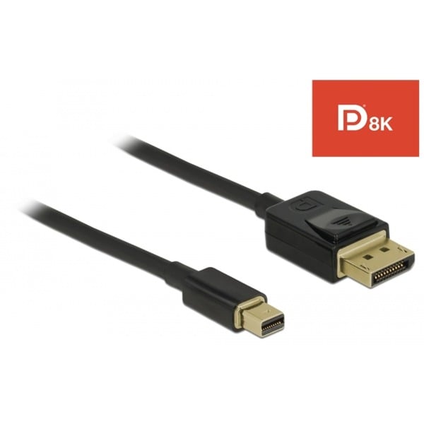 DeLOCK câble miniDisplayPort (St) > DisplayPort (St) 8K 60Hz zertifiziert - DeLOCK