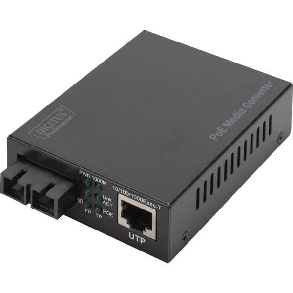 € 67,98 Digitus Gigabit PoE Medienkonverter, RJ45 / SC, SM, PSE - Digitus
