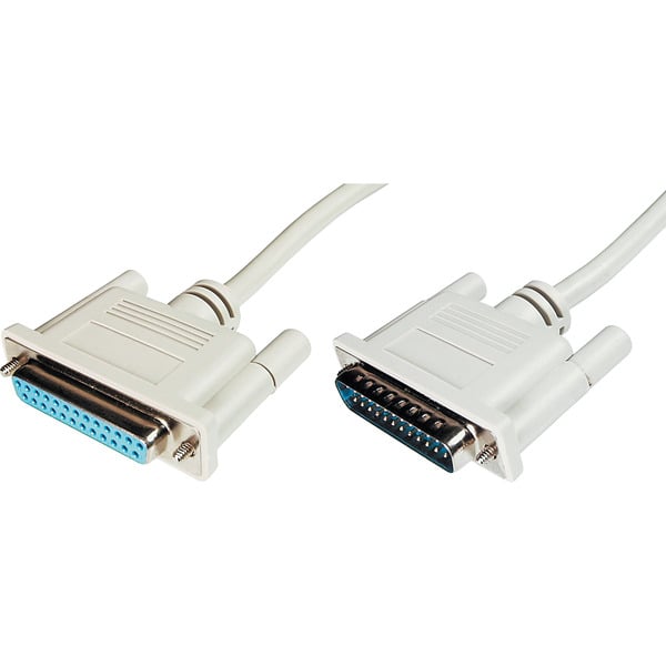 (€ 1,12 / 1 m) Digitus Serielles Datatransfer Verlängerungskabel, D-Sub25 (Stecker) > D-Sub25 (Buchse) - Digitus