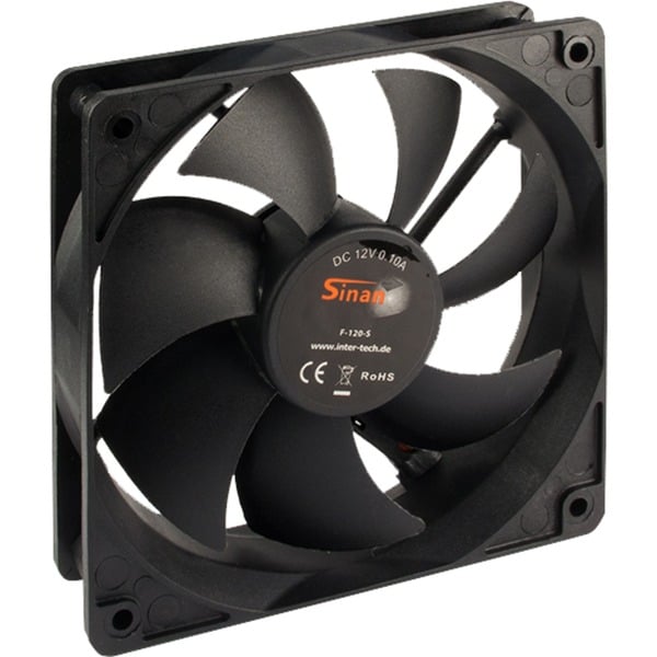 Inter-Tech F-120-S 120x120x25mm, Gehäuselüfter - Inter-Tech