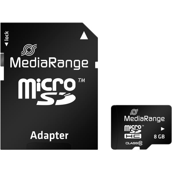 MediaRange 8 GB microSDHC, Speicherkarte - MediaRange