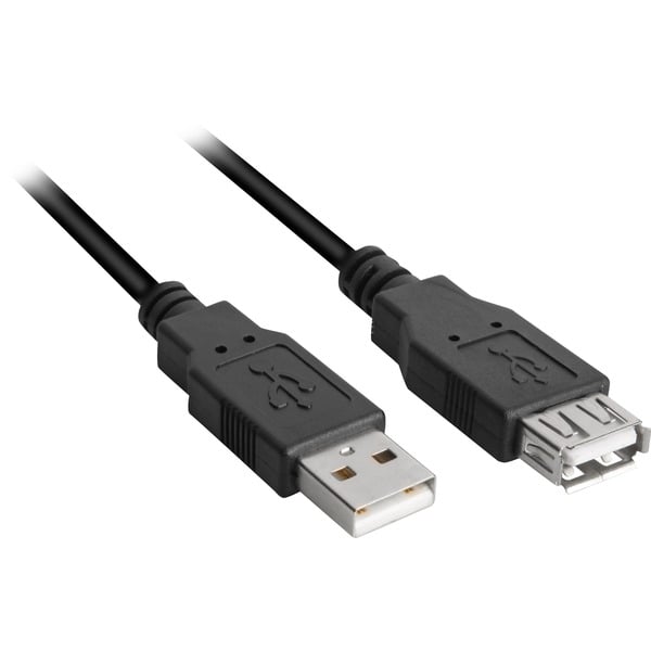 (€ 3,27 / 1 m) Sharkoon USB 2.0 Verlängerungskabel, USB-A Stecker > USB-A Buchse - Sharkoon