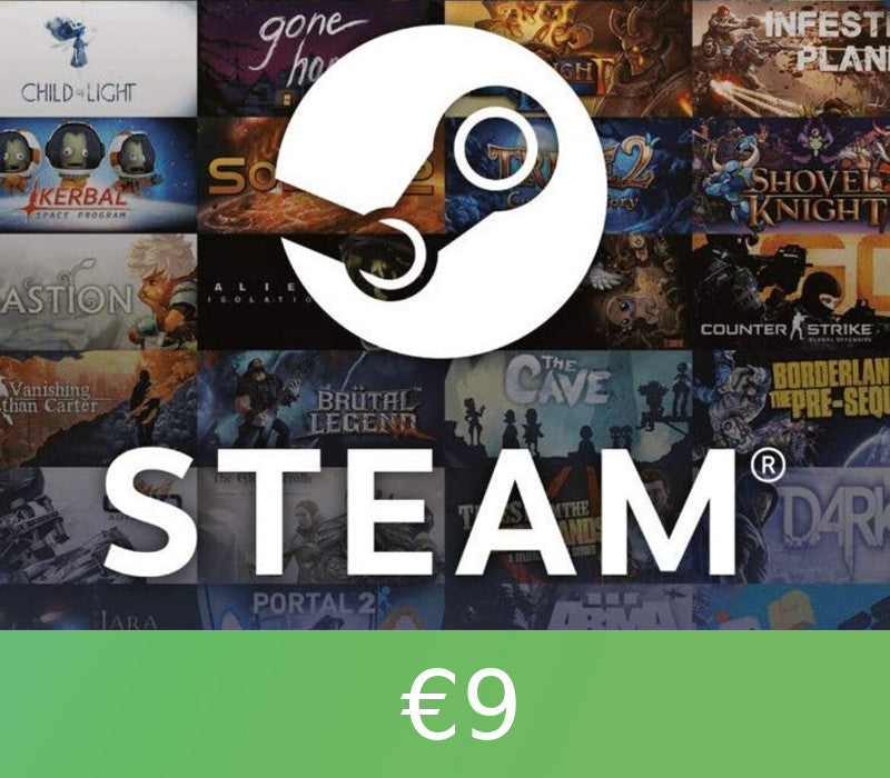Steam Wallet Card €9 Global Activation Code