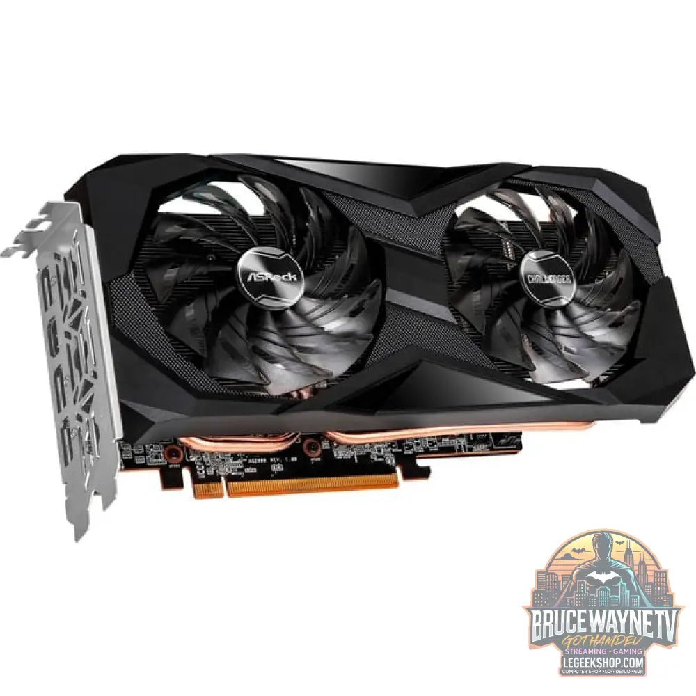 ASRock Radeon RX 7600 Challenger 8GB OC, carte graphique RDNA 3, GDDR6, 3x DisplayPort, 1x HDMI 2.1 - ASRock - vue 3