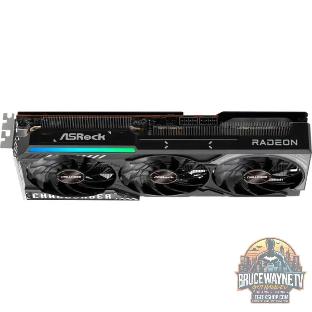 ASRock Radeon RX 9070 CHALLANGER, carte graphique noir, RDNA4, GDDR6, 3x DisplayPort, 1x HDMI - ASRock - vue 6