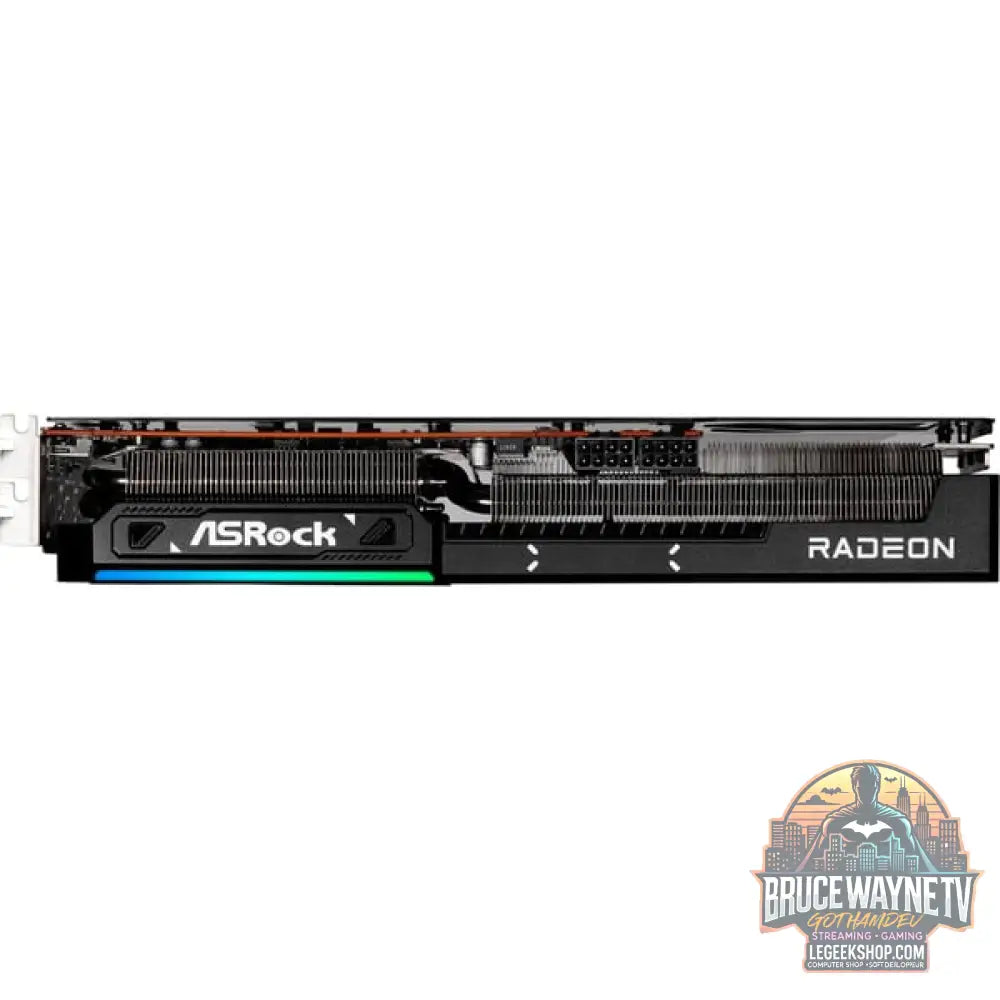 ASRock Radeon RX 9070 CHALLANGER, carte graphique noir, RDNA4, GDDR6, 3x DisplayPort, 1x HDMI - ASRock - vue 7