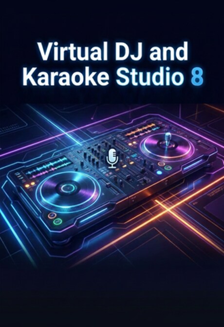 Virtual DJ and Karaoke Studio 8 (PC) (1 Device, Lifetime) - VirtualDj Key - GLOBAL