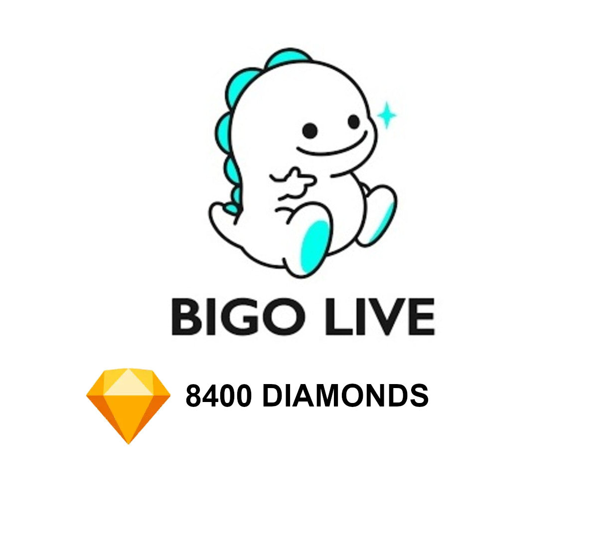Bigo Live - 8000 + 400 Bonus Diamonds