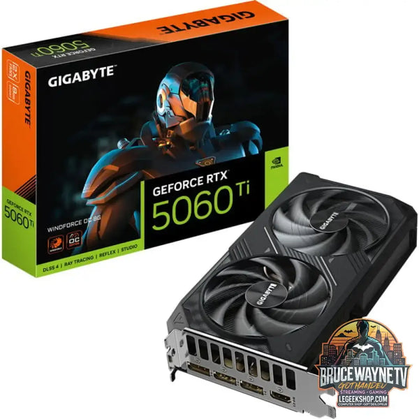GIGABYTE GeForce RTX 5060 Ti WINDFORCE OC 8G, carte graphique DLSS 4, 3x DisplayPort, 1x HDMI 2.1 - GIGABYTE