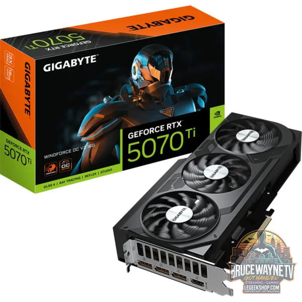 GIGABYTE GeForce RTX 5070 Ti WINDFORCE OC V2 16G, carte graphique - GIGABYTE