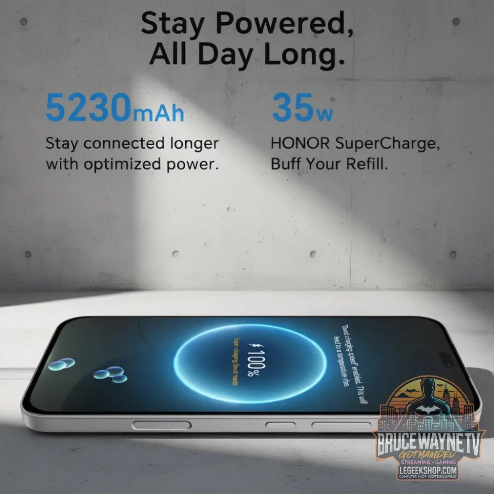 HONOR 400 Lite 5G — produit geek, vue 3, LeGeekShop