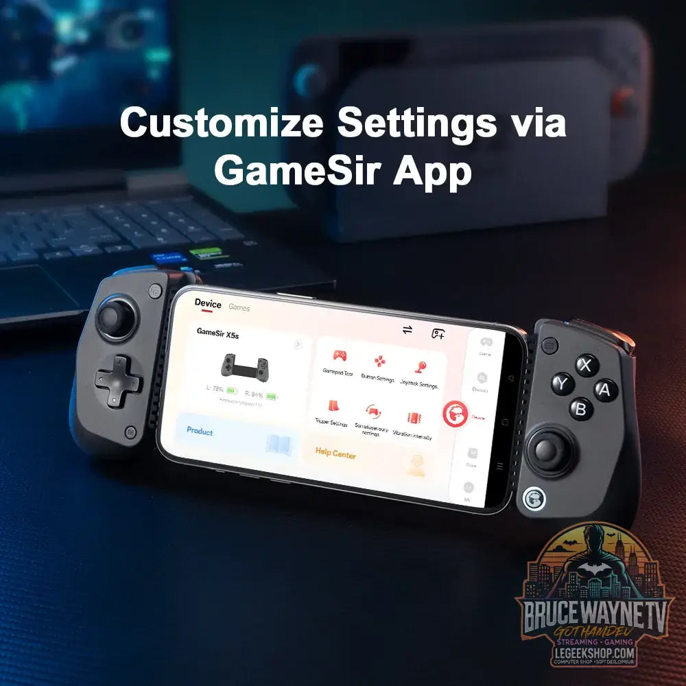 Manette de jeu mobile sans fil GameSir X5s pour Android iOS PC manettes de jeu Nintendo Switch 2/1 contrôle 6 axes