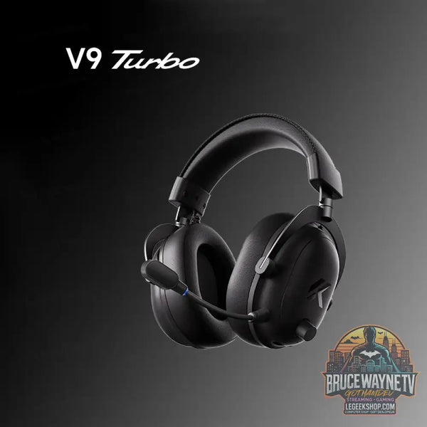 MCHOSE V9 Turbo - Casque Gaming Sans Fil 2.4G BT - Black - Casque Gaming
