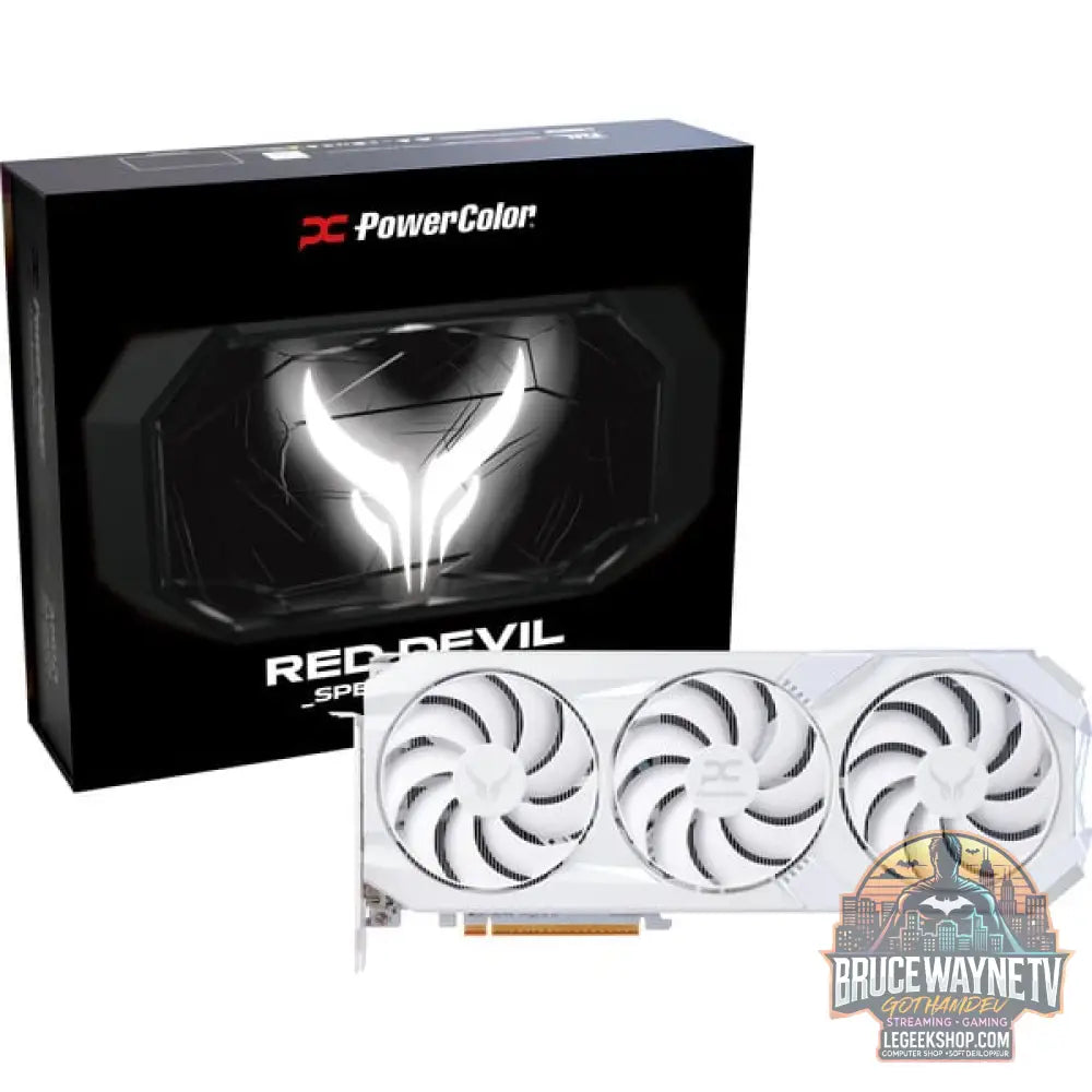 PowerColor Radeon RX 9070 XT Red Devil 16GB OC WHITE, carte graphique - PowerColor