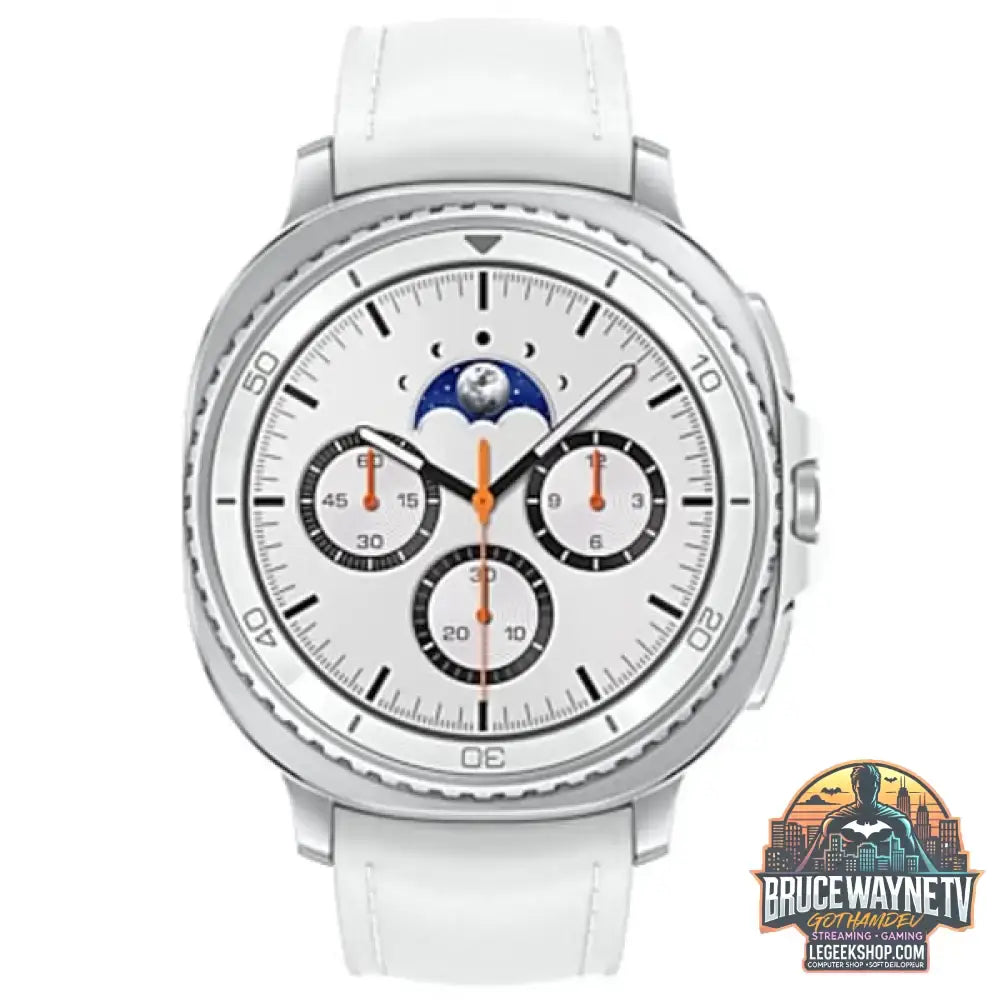 Samsung Galaxy Watch8 Classic, Smartwatch weiß, 46mm, LTE, Hybrid-Armband - Samsung - vue 2