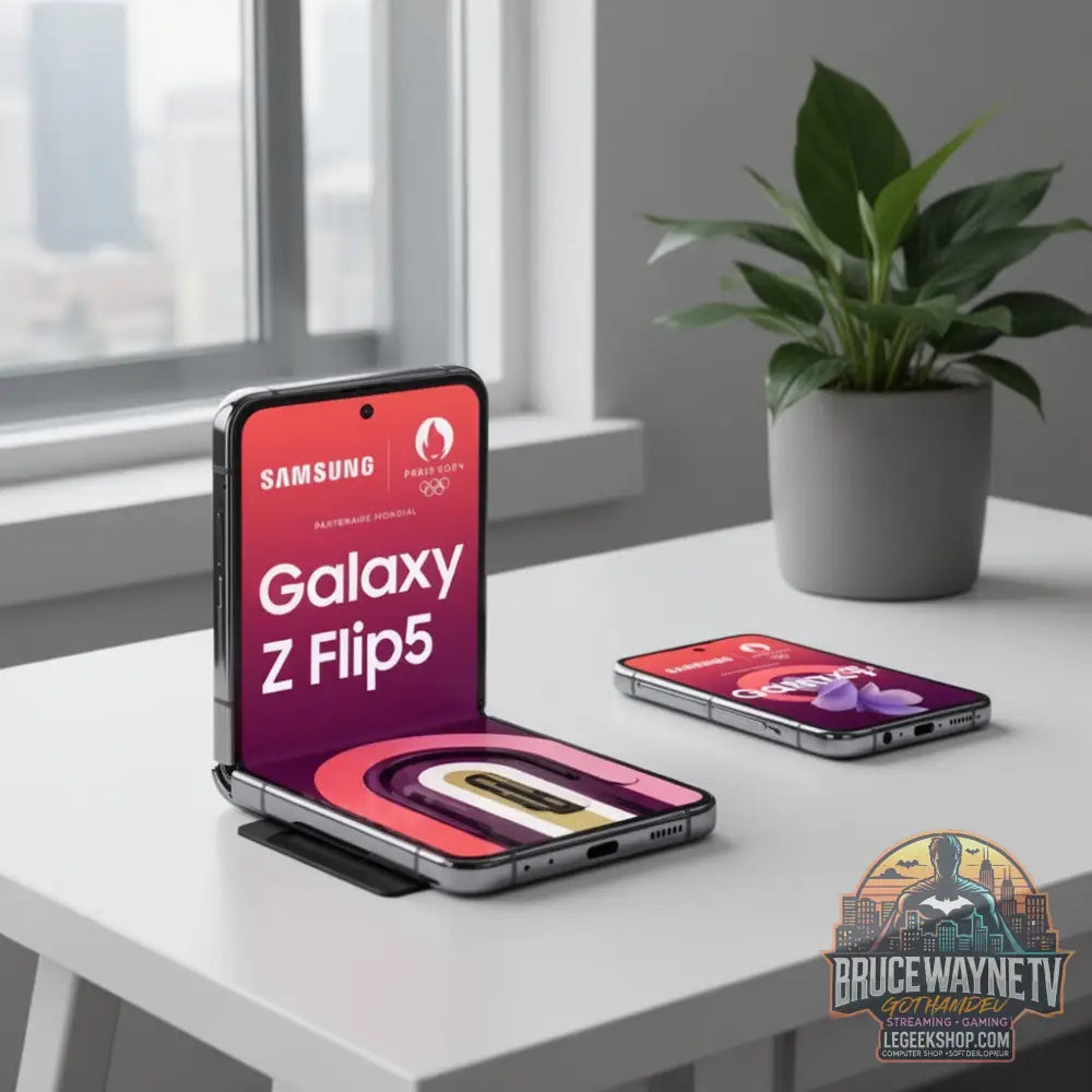 Samsung Galaxy Z Flip — produit geek, vue 15, LeGeekShop