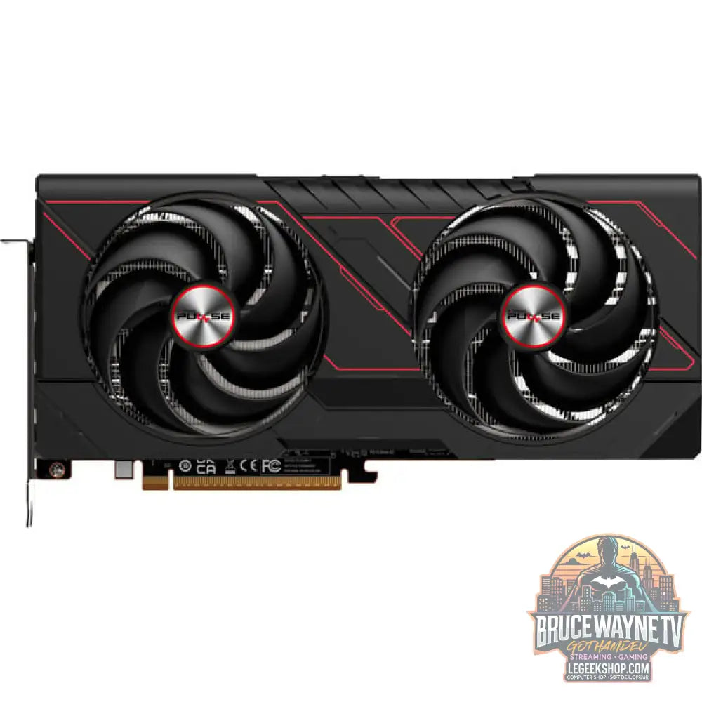 SAPPHIRE Radeon RX 9070 GRE Pulse Gaming OC, carte graphique noir, RDNA4, GDDR6, 2x DisplayPort, 2x HDMI - SAPPHIRE - vue 2