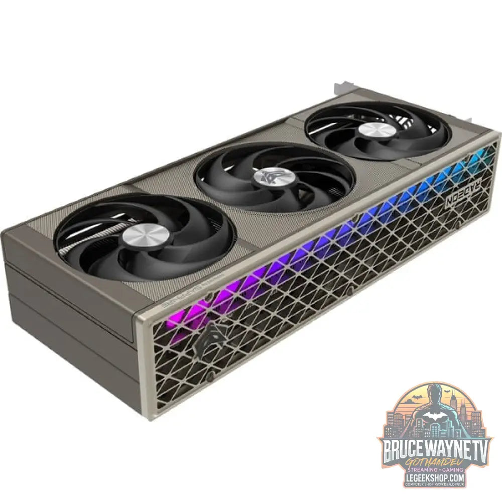 SAPPHIRE Radeon RX 9070 XT Nitro+ Gaming OC, carte graphique gris, RDNA4, GDDR6, 2x DisplayPort, 2x HDMI 2.1 - SAPPHIRE - vue 4