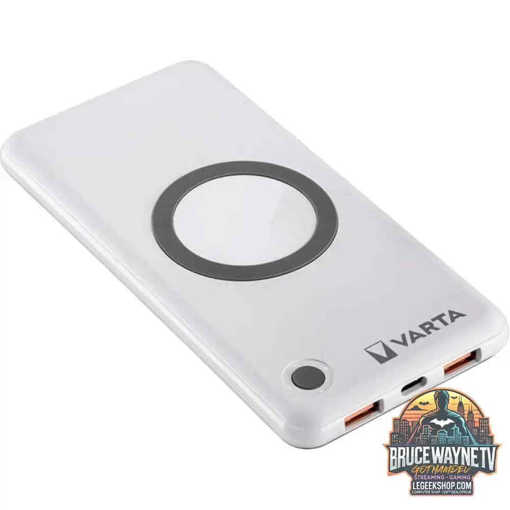VARTA Wireless Powerbank 20.000 weiß, 20.000 mAh, Qi, Power Delivery, Quick Charge 3.0 - Stromquelle: USB-C, Micro-USB - vue 3