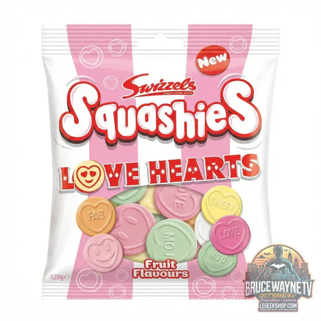 Guide d'achat : Swizzels Squashies Love Hearts, bonbons gélifiés aux fruits de 120g (Paquet de 12)