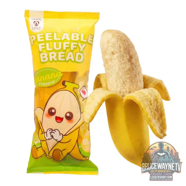 Guide d'achat : Tokimeki Peelable Fluffy Bread saveur banane, collation pelable en forme et au goût de banane de 65 g (Pack de 32)