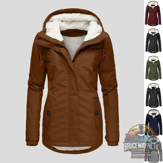 Guide d'achat : Veste Hiver Capuche Polaire Chaude Poches Zip Femme