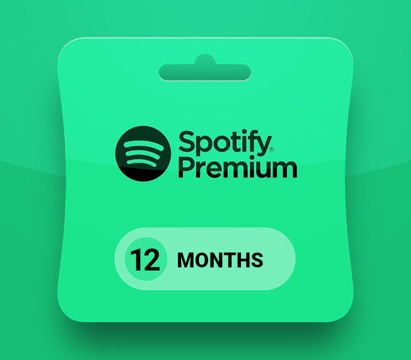 Spotify Premium 12-month Subscription Card
