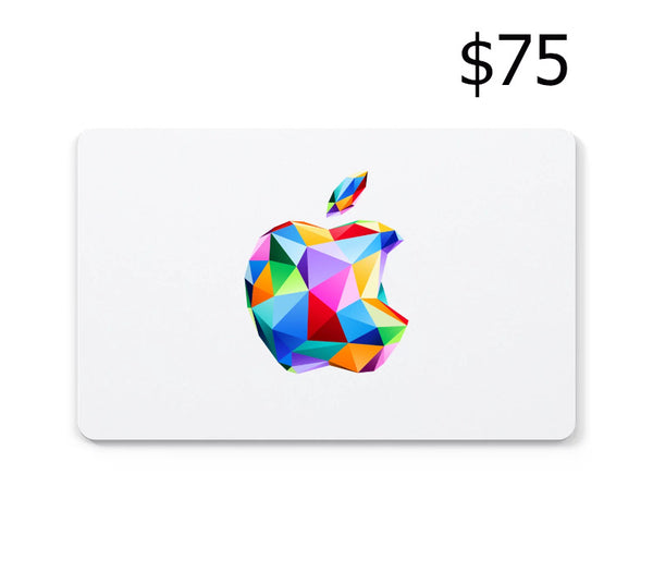 Apple $75 Gift Card CA