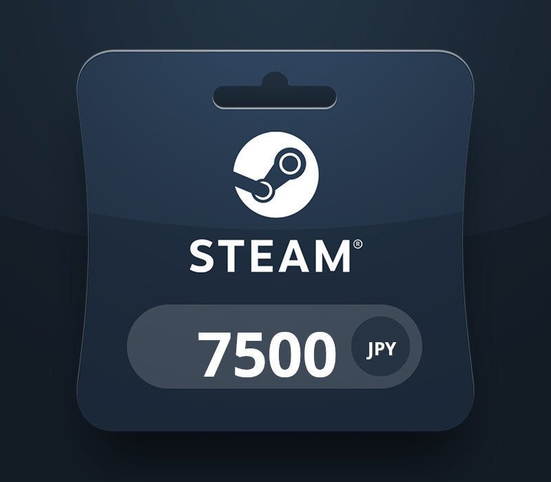 Steam Wallet JPY 7500 Gift Card JP