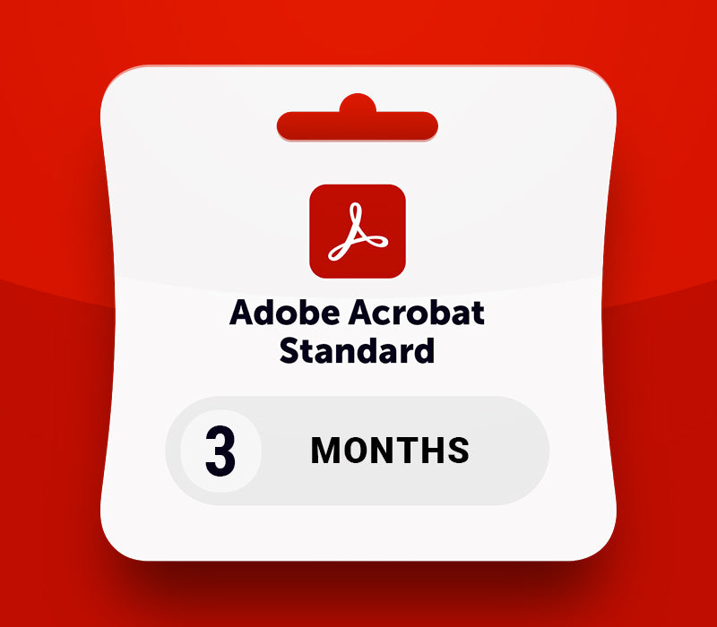 Adobe Acrobat Standard - 3 Months Subscription