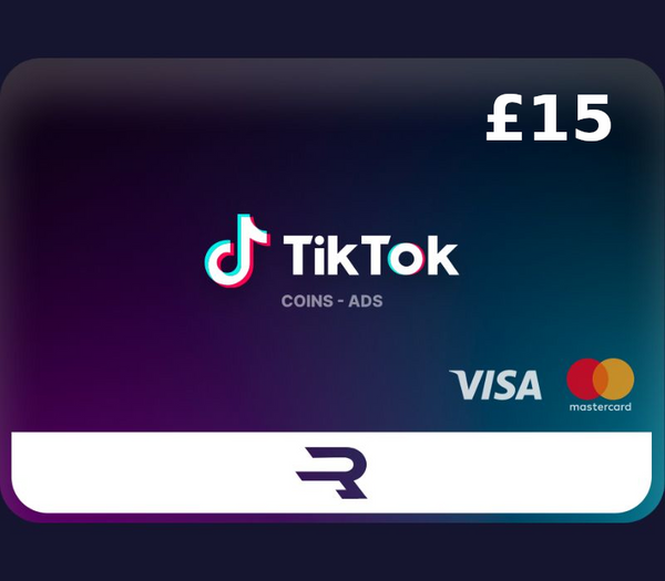 Rewarble TikTok GBP 15 Gift Card